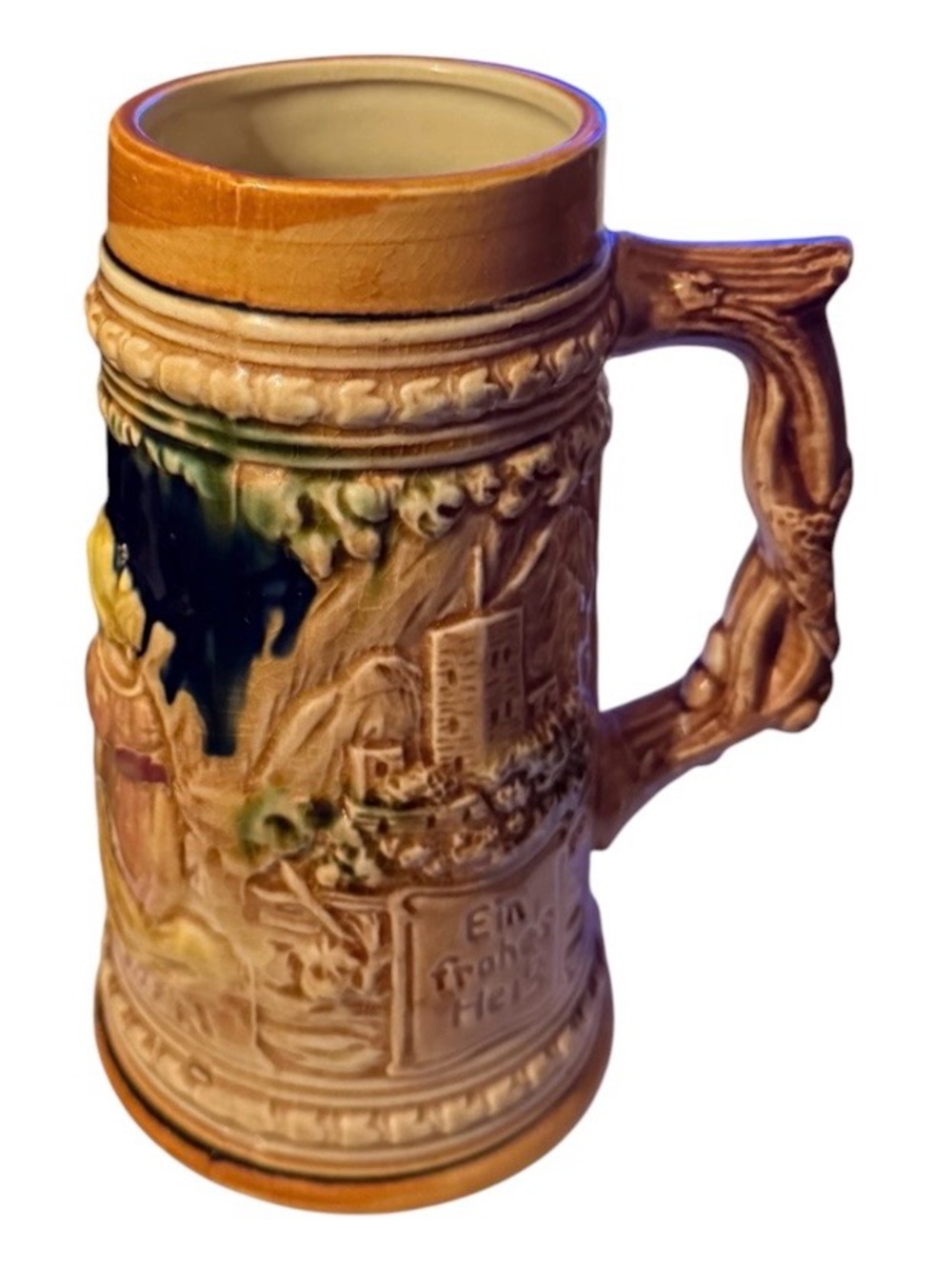Vintage ~ German Style ~ Ceramic Beer Stein ~ Decorative Artwork ~ Trimont Ware